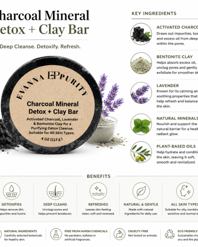 Charcoal Mineral Detox + Clay Bar